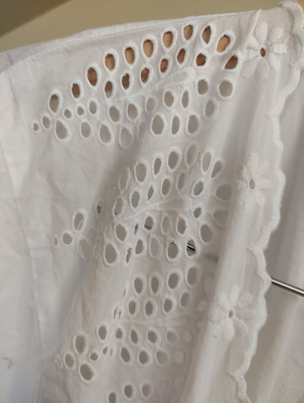 Lands' End White Eyelet Tie Front Kimono Cover-Up Swim Sz One Size - Picture 4 of 7